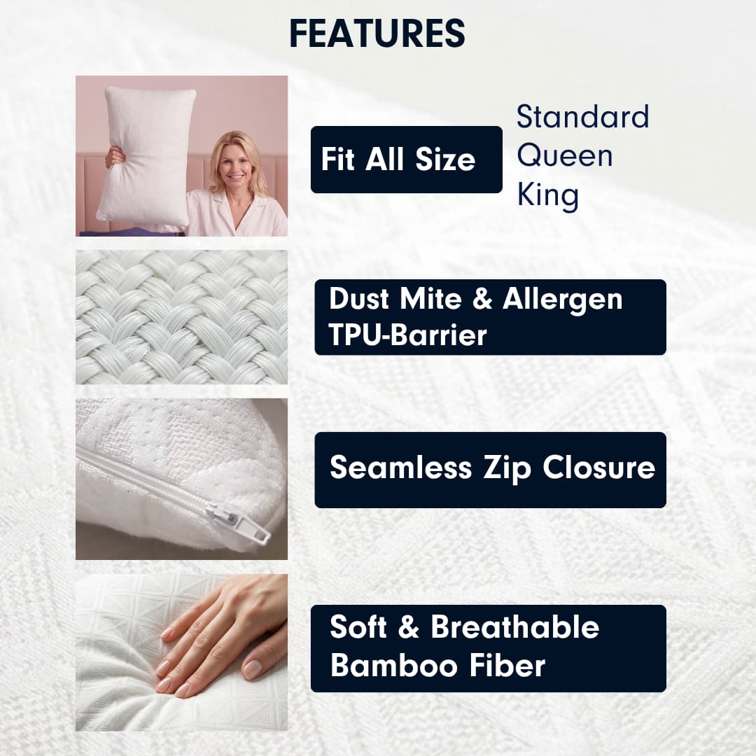 Hypoallergenic Bamboo Pillowcase