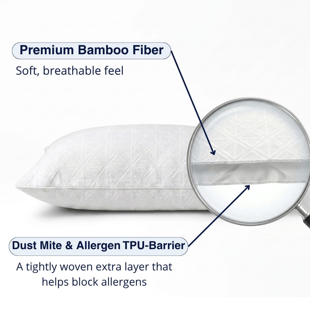 Hypoallergenic Bamboo Pillowcase
