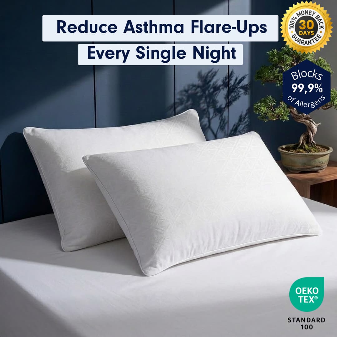 Hypoallergenic Bamboo Pillowcase For Asthma & Allergies